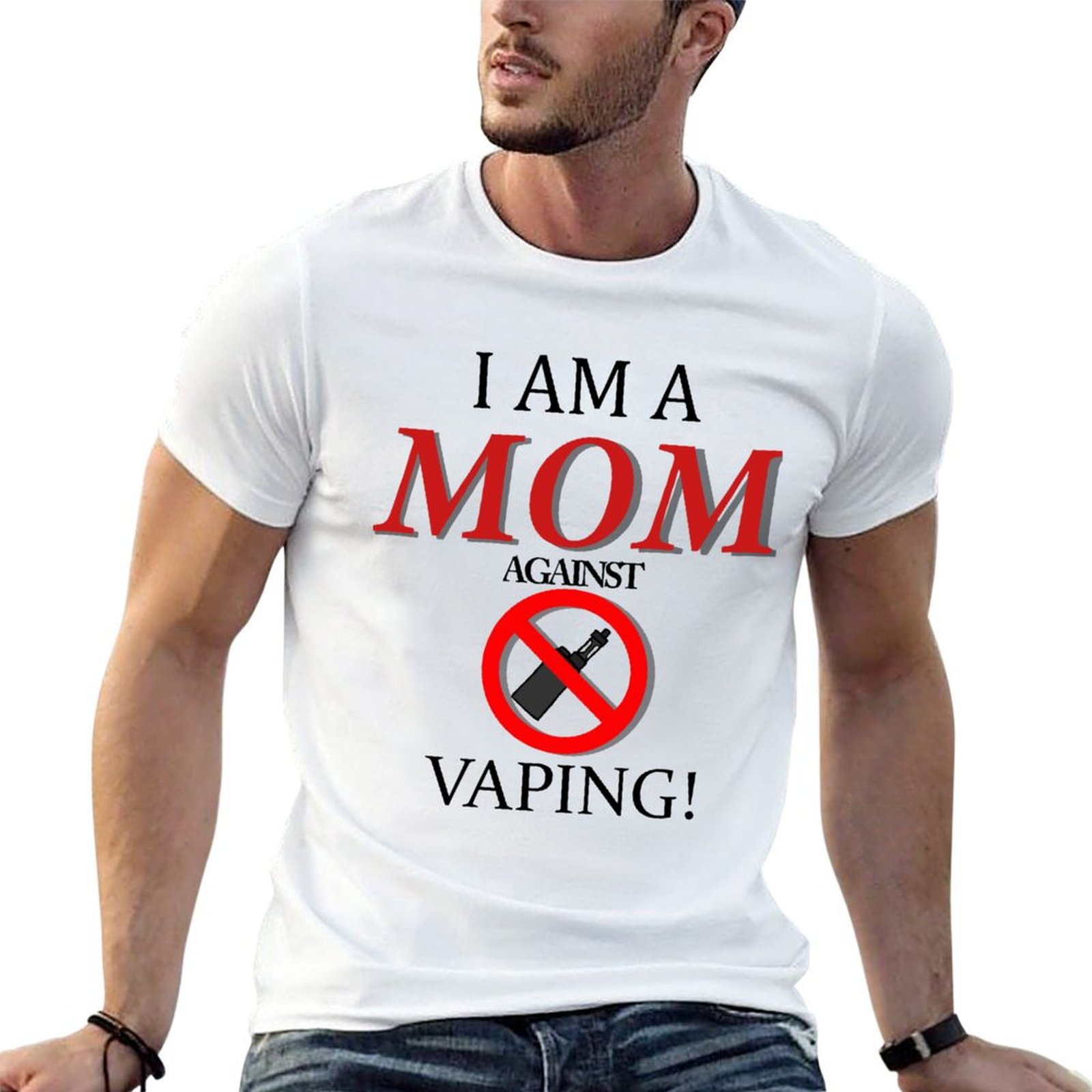 Quick Vape - Я мама, против вейпинга! Футболка быстросохнущая
