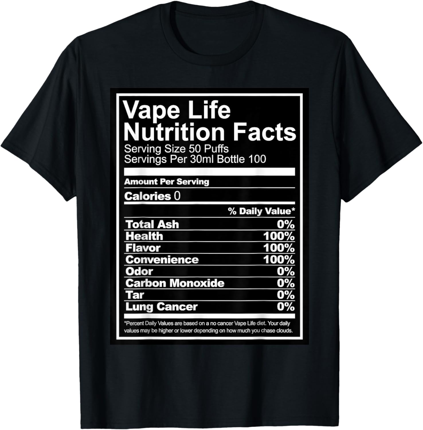 Vaping Shop - Мужская хлопковая футболка с рисунком Vape