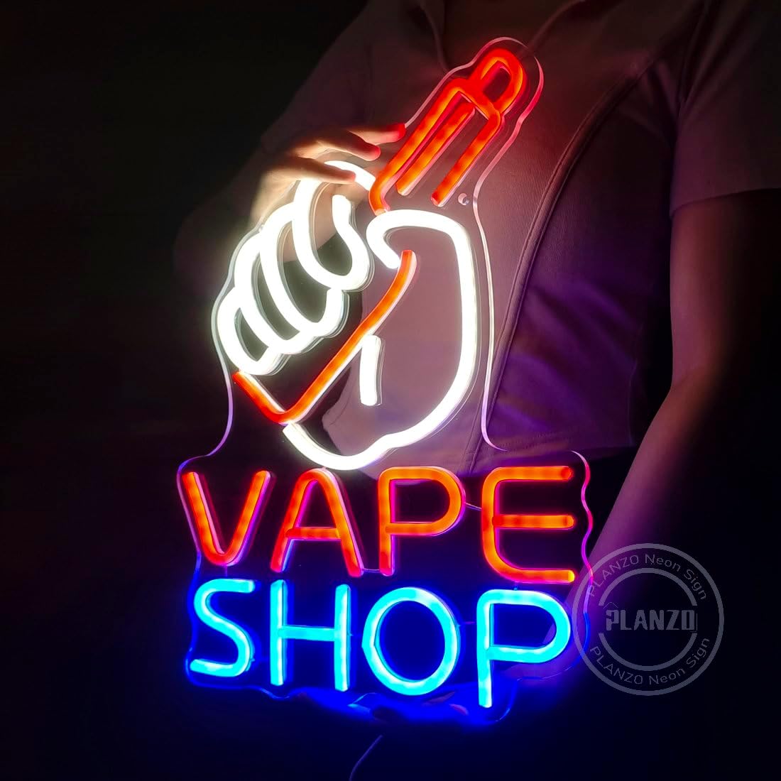 Неоновая вывеска для магазина  – обзор и цена Vaping Store