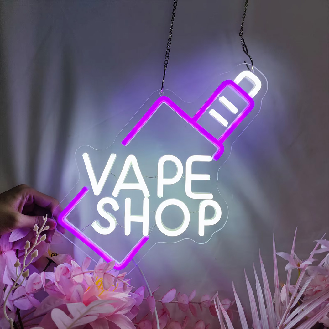 Светодиодная неоновая вывеска  – обзор и цена Vaping Shop