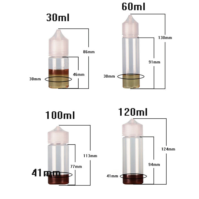 5 шт. 30 мл/60 мл/100 мл/120 м – обзор и цена Juice Bottle Dropper