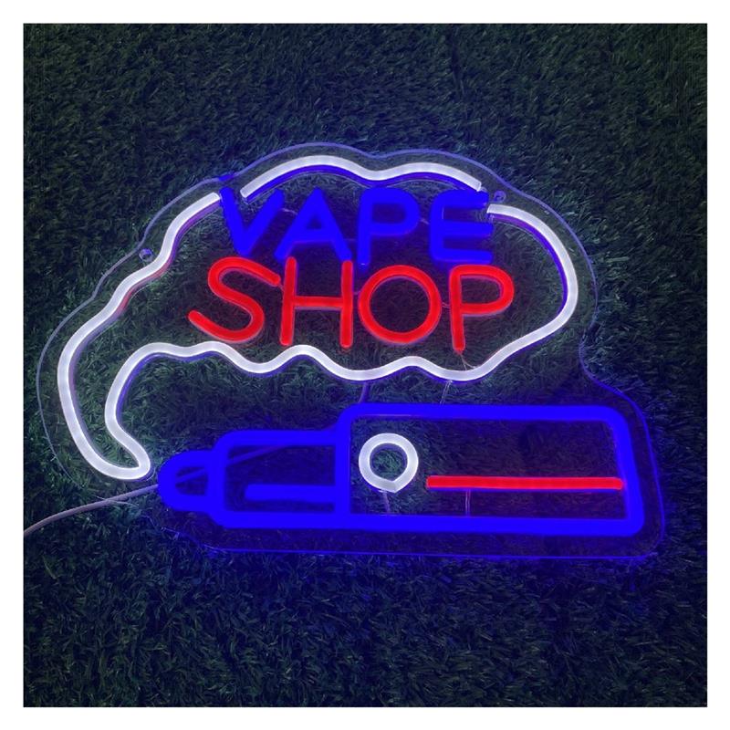 Неоновая вывеска для магазина  – обзор и цена Vaping Shop
